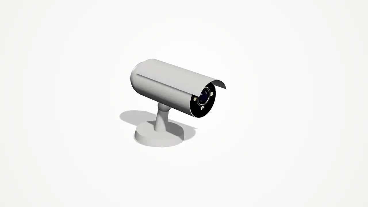 An NB-8M-B28L bullet camera, fully assembled
