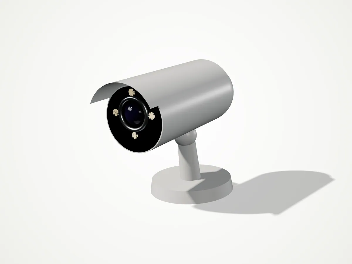 NB-4M-B40H 4 MP hybrid-light bullet with deterrence, three-quarter view from the right
