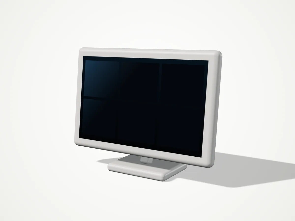 IC-IS10 10″ indoor station, three-quarter view from the right