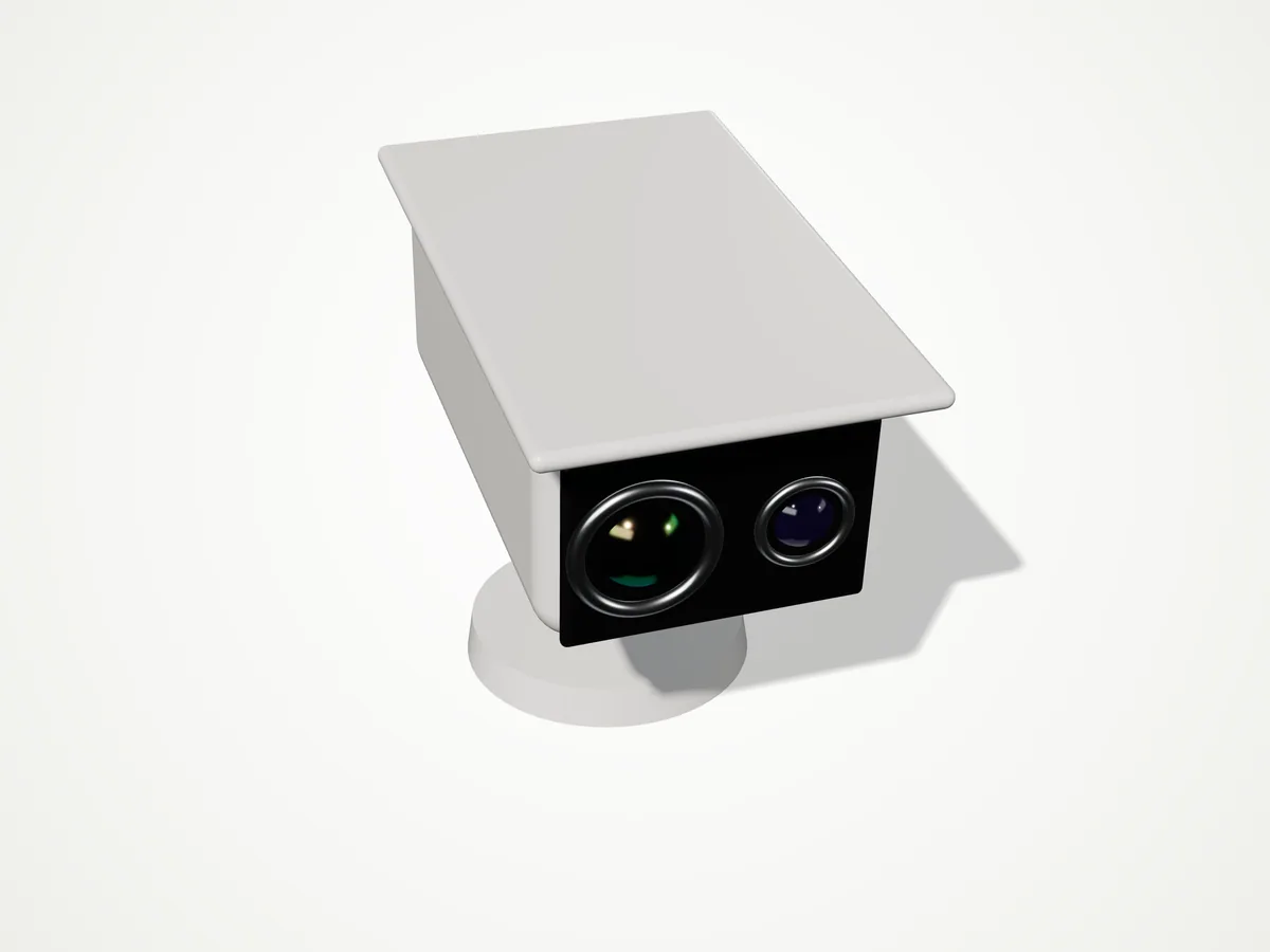 TH-B640-25 640 × 512 thermal bi-spectrum bullet, high three-quarter view